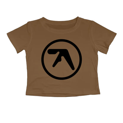 Punk Aphex Twin Print T-Shirt. Oversize Hip Hop Women Streetwear - Crop Top Baby Goth