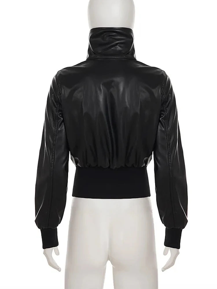AltGoth Amercian Vintage Pu Leather Jacket - Streetwear Casual Jacket