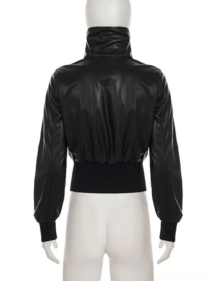 AltGoth Amercian Vintage Pu Leather Jacket - Streetwear Casual Jacket
