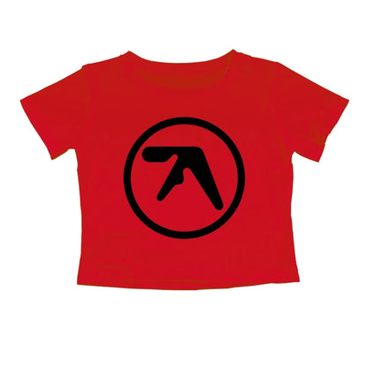 Punk Aphex Twin Print T-Shirt. Oversize Hip Hop Women Streetwear - Crop Top Baby Goth