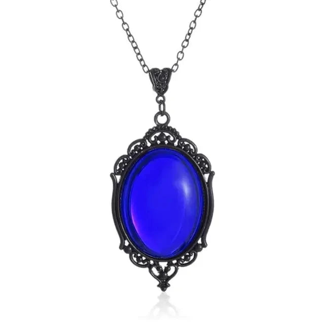 Gothic Vampire Cameo Pendant Necklace.