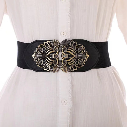 Retro Wide Slimming Waistband for skirt or dress.