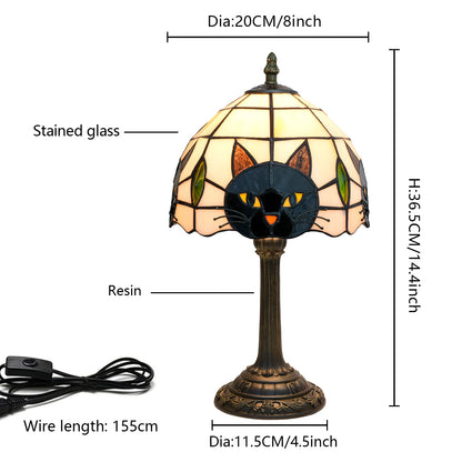 Black Cat Table Lamp for Bedroom, Nightstand, Decor,