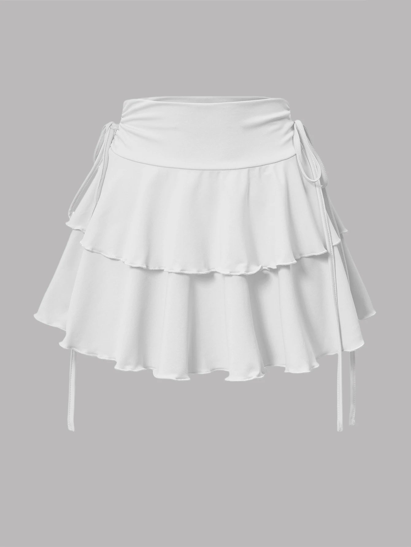 Solid Color Skirt - Versatile High Waist Slim Fit Elastic Waist Skirt