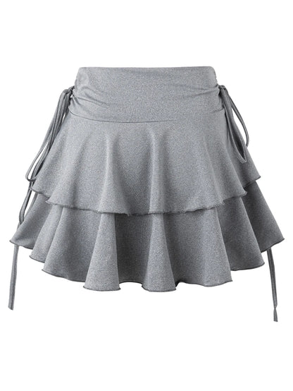 Solid Color Skirt - Versatile High Waist Slim Fit Elastic Waist Skirt