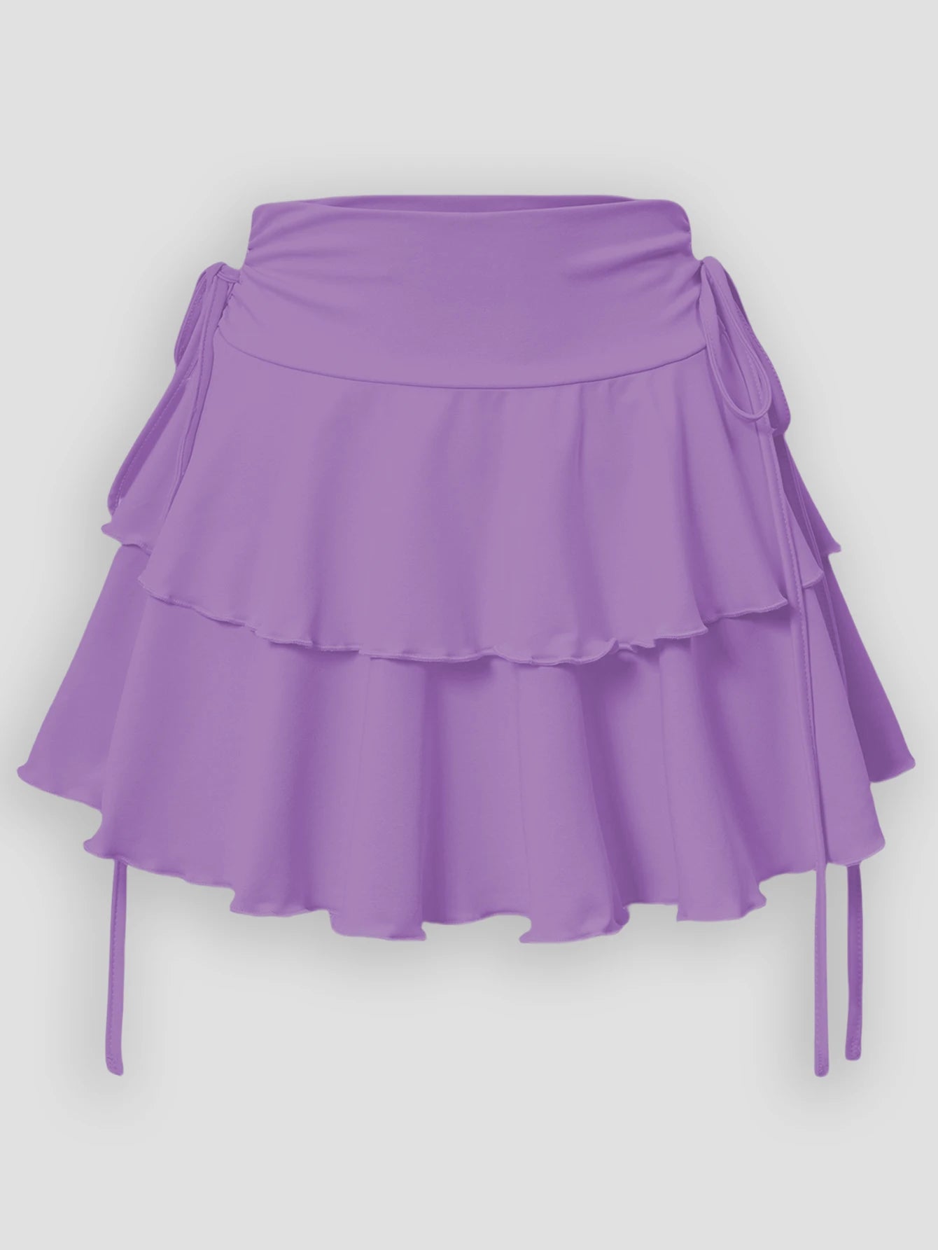 Solid Color Skirt - Versatile High Waist Slim Fit Elastic Waist Skirt
