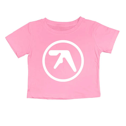 Punk Aphex Twin Print T-Shirt. Oversize Hip Hop Women Streetwear - Crop Top Baby Goth