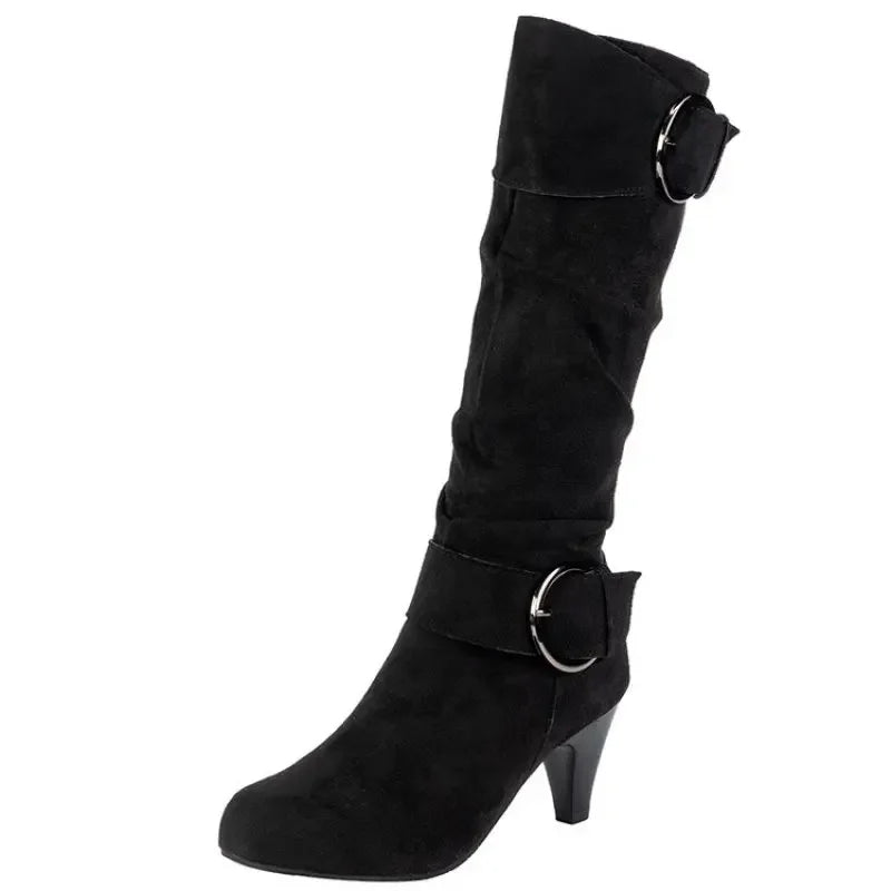 Knee-high Zipper Boots. High Quality English Style Casual boots