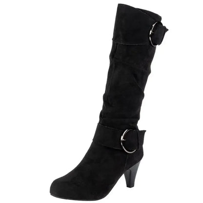 Knee-high Zipper Boots. High Quality English Style Casual boots