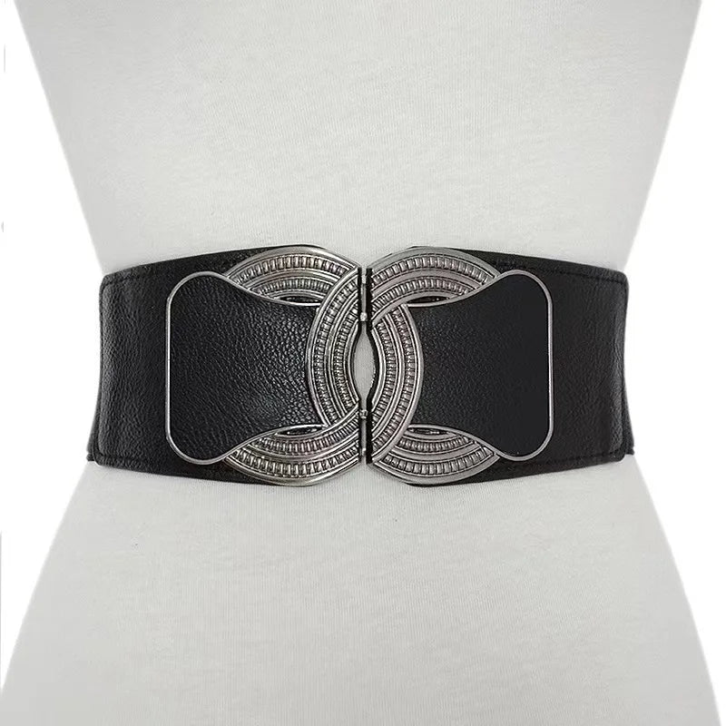 Retro Wide Slimming Waistband for skirt or dress.