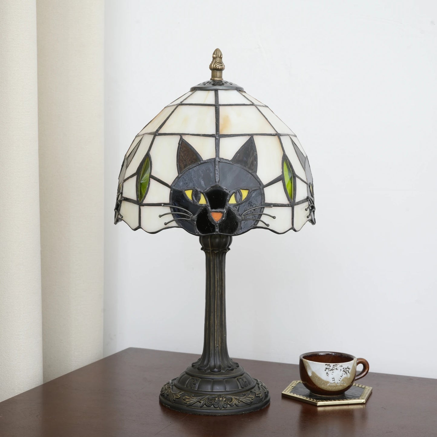 Black Cat Table Lamp for Bedroom, Nightstand, Decor,