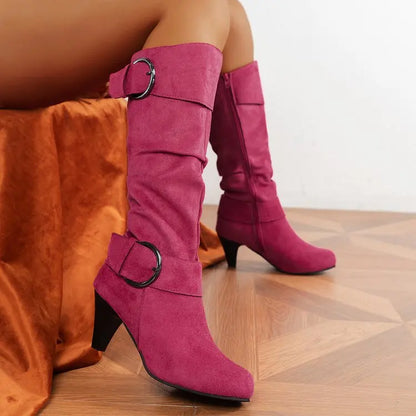 Knee-high Zipper Boots. High Quality English Style Casual boots