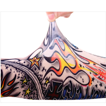 6 PCS Tattoo Sleeve for Men or Women - Anti-Sunburn Sleeve - Elastic Cycling Sleve