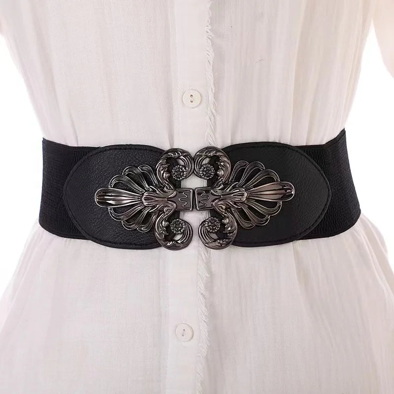 Retro Wide Slimming Waistband for skirt or dress.
