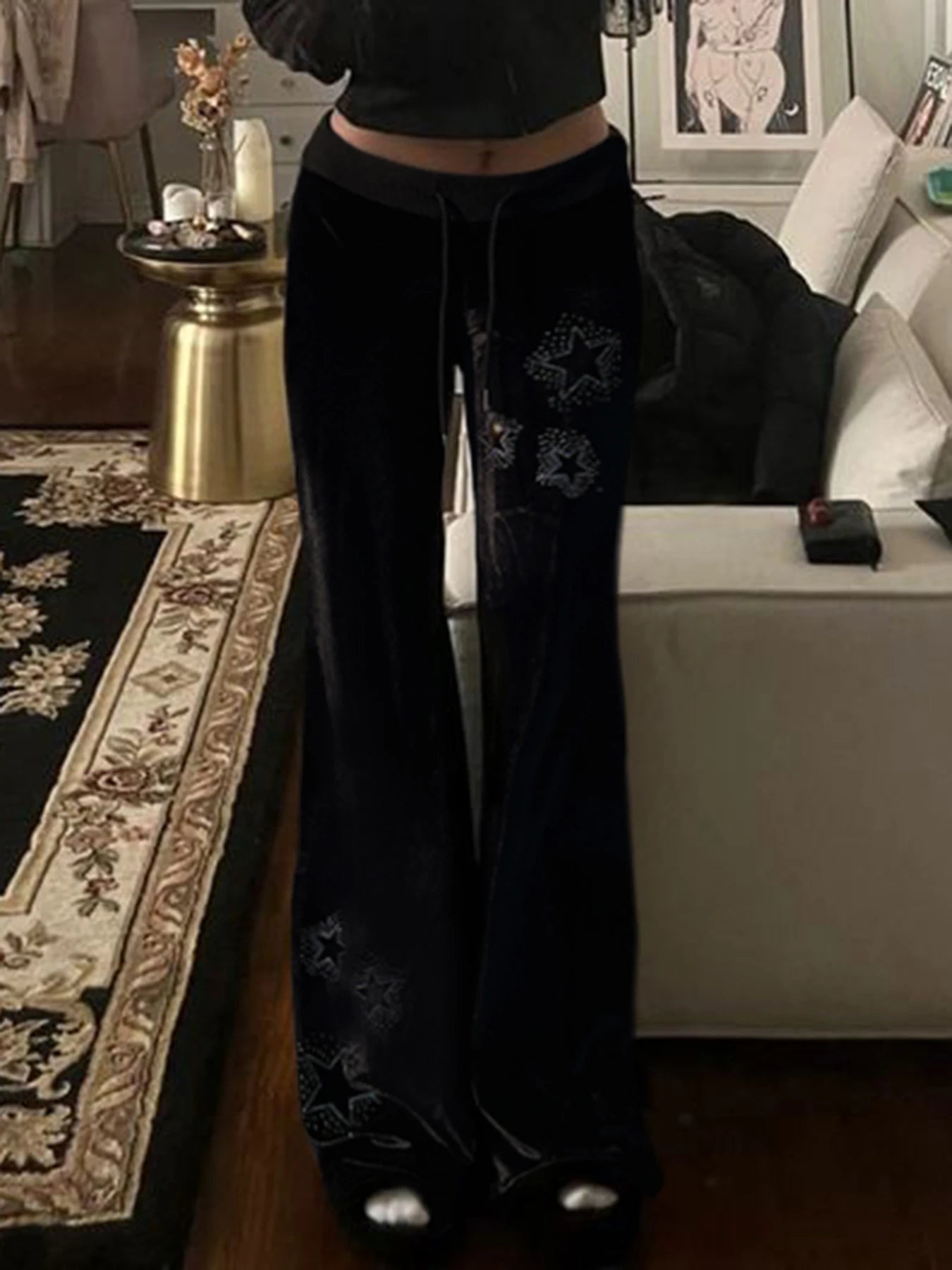 Gothic Velvet, Low Waist Street Pants