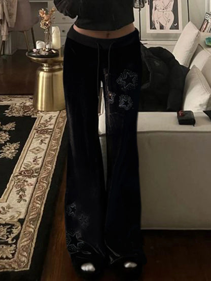 Gothic Velvet, Low Waist Street Pants