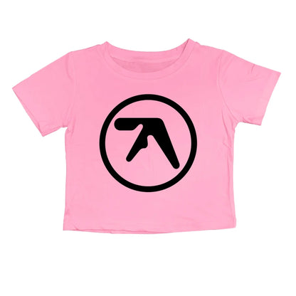 Punk Aphex Twin Print T-Shirt. Oversize Hip Hop Women Streetwear - Crop Top Baby Goth