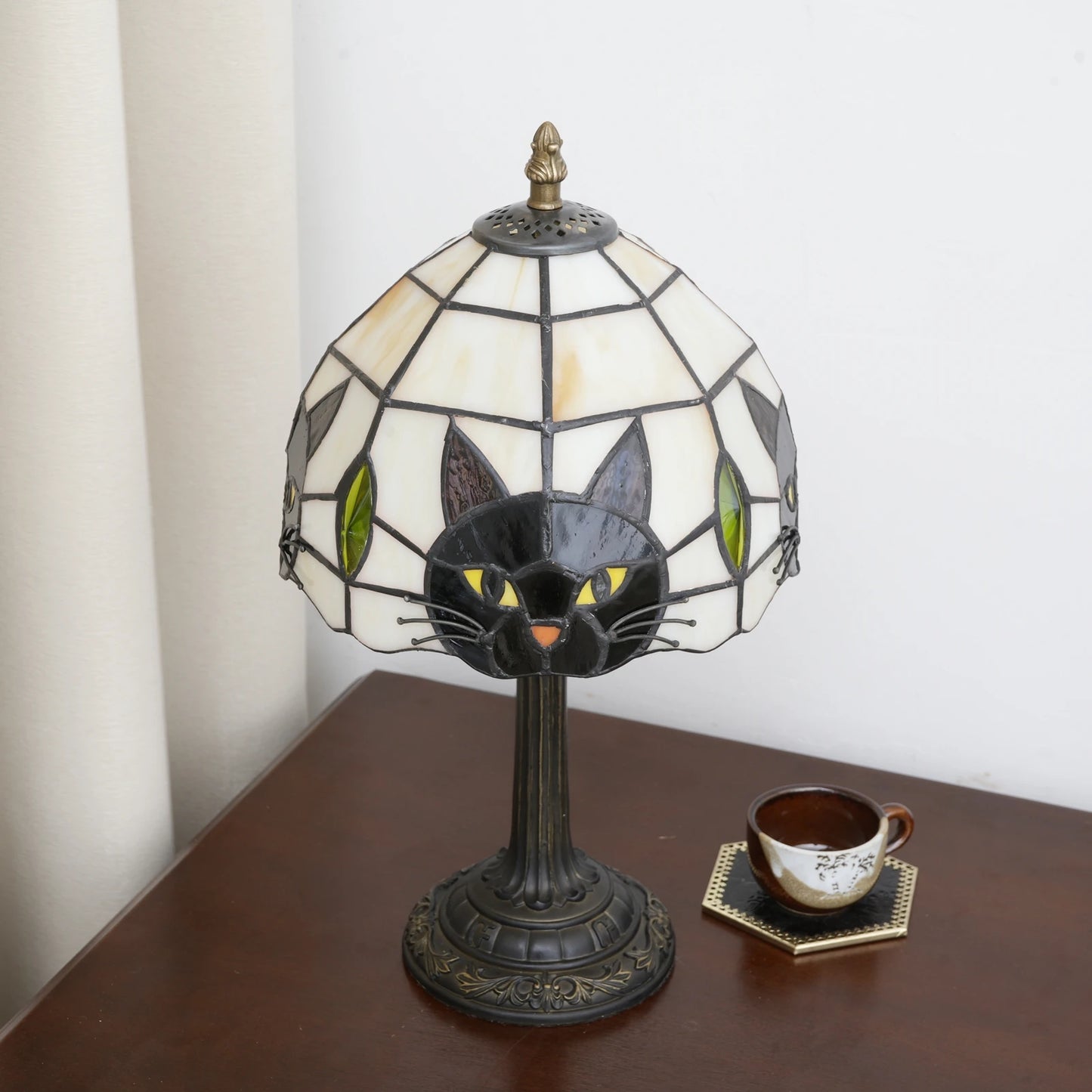 Black Cat Table Lamp for Bedroom, Nightstand, Decor,