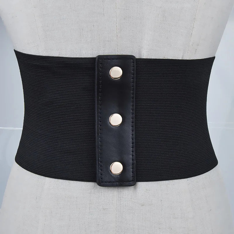 Waist Cinching, Elastic, Wide Waistband