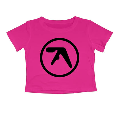 Punk Aphex Twin Print T-Shirt. Oversize Hip Hop Women Streetwear - Crop Top Baby Goth