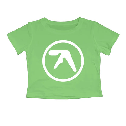 Punk Aphex Twin Print T-Shirt. Oversize Hip Hop Women Streetwear - Crop Top Baby Goth