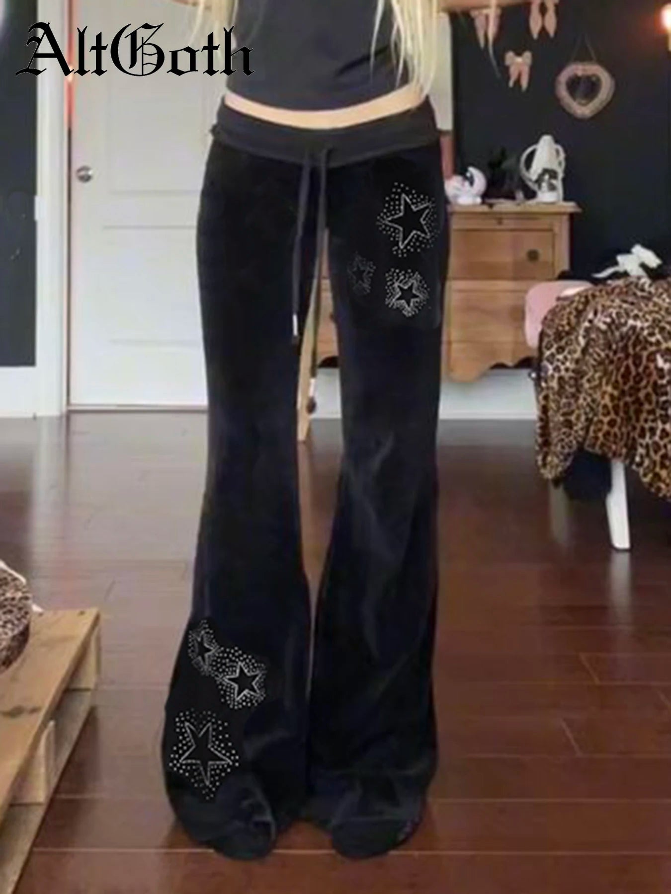 Gothic Velvet, Low Waist Street Pants