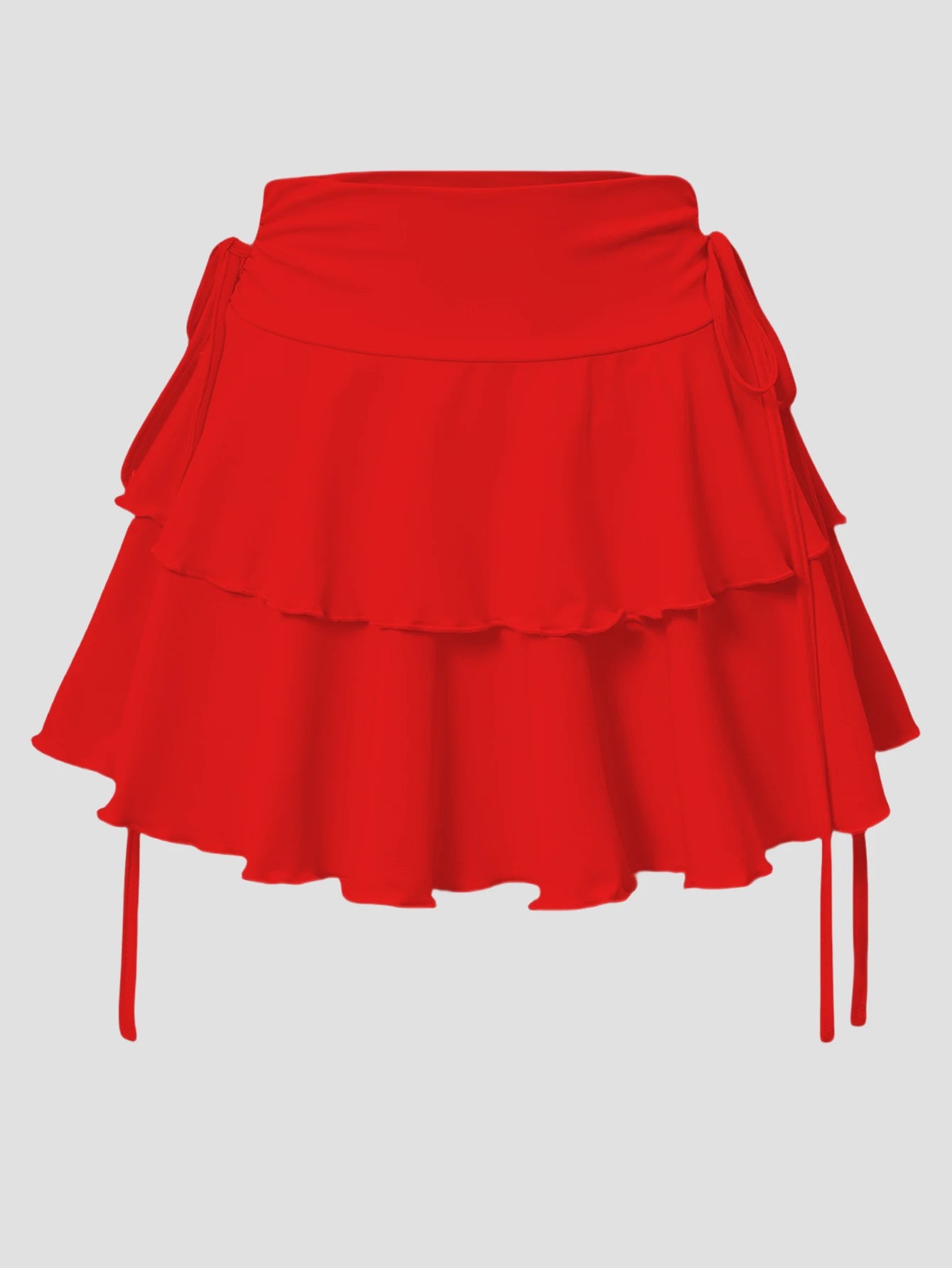 Solid Color Skirt - Versatile High Waist Slim Fit Elastic Waist Skirt